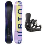 SET Placa Snowboard BURTON - Men's - CUSTOM Flying V FADED 2027 + Legaturi Snowboard BURTON - Men's - CARTEL Black W27
