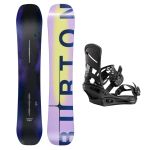 SET Placa Snowboard BURTON - Men's - CUSTOM Flying V FADED 2027 + Legaturi Snowboard BURTON - Men's - MISSION Black W27