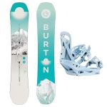 SET Placa Snowboard BURTON - Women's - FEELGOOD Flying V FIRST TRACKS 2027 - 146 + Legaturi Snowboard BURTON - Women's - CITIZEN Airstream Blue W27