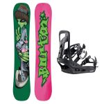 SET Placa Snowboard BURTON - GOOD COMPANY Camber 2027 + Legaturi Snowboard BURTON - Men's - FREESTYLE Black W27