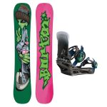 SET Placa Snowboard BURTON - GOOD COMPANY Camber 2027 + Legaturi Snowboard BURTON - Men's - MALAVITA Black Fade W27