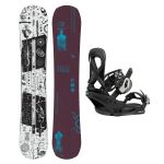 SET Placa Snowboard BURTON - REWIND PurePop Camber 2027 + Legaturi Snowboard BURTON - Women's - SCRIBE Black W27