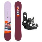 SET Placa Snowboard BURTON - SPELLBINDER PurePop Camber HORIZON 2027 + Legaturi Snowboard BURTON - Women's - SCRIBE Black W27