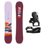 SET Placa Snowboard BURTON - SPELLBINDER PurePop Camber HORIZON 2027 + Legaturi Snowboard CLEW Independence 1.0 2027 - Black