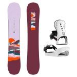 SET Placa Snowboard BURTON - SPELLBINDER PurePop Camber HORIZON 2027 + Legaturi Snowboard CLEW Independence 1.0 2027 - White