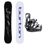 SET Placa Snowboard BURTON - SPELLBINDER PurePop Camber SERPENT 2027 + Legaturi Snowboard BURTON - Men's - FREESTYLE Black W27