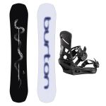 SET Placa Snowboard BURTON - SPELLBINDER PurePop Camber SERPENT 2027 + Legaturi Snowboard BURTON - Men's - MISSION Black W27
