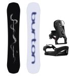 SET Placa Snowboard BURTON - SPELLBINDER PurePop Camber SERPENT 2027 + Legaturi Snowboard CLEW Independence 1.0 2027 - Black