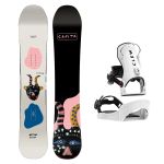 SET Placa Snowboard CAPiTA - AERONAUT WIDE 2027 - 158W + Legaturi Snowboard CLEW Independence 1.0 2027 - White