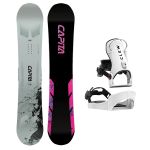 SET Placa Snowboard CAPiTA - MEGA MERCURY 2027 - 157 + Legaturi Snowboard CLEW Independence 1.0 2027 - White