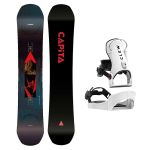 SET Placa Snowboard CAPiTA - SUPER D.O.A. 2027 + Legaturi Snowboard CLEW Independence 1.0 2027 - White