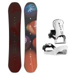 SET Placa Snowboard ENDEAVOR - Maverick 2026 + Legaturi Snowboard CLEW Independence 1.0 2027 - White