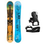 SET Placa Snowboard LIB TECH - DOUGHBOY 2027 - 185 + Legaturi Snowboard CLEW Independence 1.0 2027 - Black