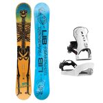 SET Placa Snowboard LIB TECH - DOUGHBOY 2027 - 185 + Legaturi Snowboard CLEW Independence 1.0 2027 - White