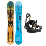 SET Placa Snowboard LIB TECH - DOUGHBOY 2027 - 185 + Legaturi Snowboard UNION Unisex 2027 FALCOR Black