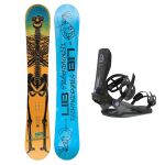 SET Placa Snowboard LIB TECH - DOUGHBOY 2027 - 185 + Legaturi Snowboard UNION Unisex 2027 SOURCE FC Black