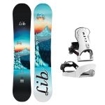 SET Placa Snowboard LIB TECH - GLIDER 2027 + Legaturi Snowboard CLEW Independence 1.0 2027 - White