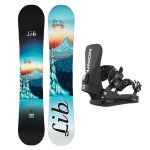 SET Placa Snowboard LIB TECH - GLIDER 2027 + Legaturi Snowboard UNION Women's 2027 JULIET Black