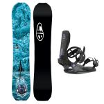 SET Placa Snowboard LIB TECH Golden Orca 2027 + Legaturi Snowboard UNION Unisex 2027 SOURCE FC Black