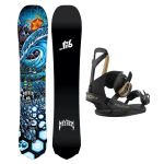 SET Placa Snowboard LIB TECH - MAYHEM ROCKET 2027 - 157.5 + Legaturi Snowboard UNION Unisex 2027 FALCOR Black