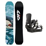 SET Placa Snowboard LIB TECH Orca II 2027 + Legaturi Snowboard BURTON - Men's - CARTEL Black W27