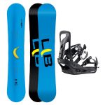SET Placa Snowboard LIB TECH - SKATE BANANA 2027 + Legaturi Snowboard BURTON - Men's - FREESTYLE Black W27