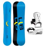 SET Placa Snowboard LIB TECH - SKATE BANANA 2027 + Legaturi Snowboard CLEW Independence 1.0 2027 - White