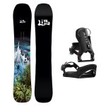 SET Placa Snowboard LIB TECH - SKUNK APE CAMBER 2027 + Legaturi Snowboard CLEW Independence 1.0 2027 - Black