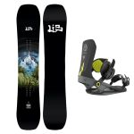 SET Placa Snowboard LIB TECH - SKUNK APE TWIN 2027 - 166W + Legaturi Snowboard UNION Unisex 2027 SOURCE PRO TH Black