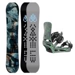 SET Placa Snowboard LIB TECH - T.RICE PRO 2027 + Legaturi Snowboard BURTON - Men's - CARTEL Gray/Green Voltage W27