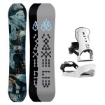 SET Placa Snowboard LIB TECH - T.RICE PRO 2027 + Legaturi Snowboard CLEW Independence 1.0 2027 - White