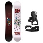 SET Placa Snowboard LIB TECH - TWO TIME 2027 - 146 + Legaturi Snowboard CLEW Independence 1.0 2027 - Black