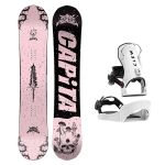 SET Placa Snowboard CAPiTA - DARK HORSE 2027 + Legaturi Snowboard CLEW Independence 1.0 2027 - White