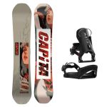 SET Placa Snowboard CAPiTA - INDOOR SURVIVAL 2027 - 154 + Legaturi Snowboard CLEW Independence 1.0 2027 - Black
