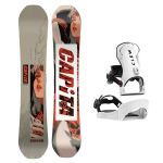 SET Placa Snowboard CAPiTA - INDOOR SURVIVAL 2027 - 154 + Legaturi Snowboard CLEW Independence 1.0 2027 - White