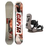SET Placa Snowboard CAPiTA - INDOOR SURVIVAL 2027 - 154 + Legaturi Snowboard UNION Men's 2027 STRATA Brown