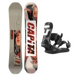 SET Placa Snowboard CAPiTA - INDOOR SURVIVAL 2027 - 154 + Legaturi Snowboard UNION Men's 2027 ULTRA Black