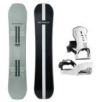 SET Placa Snowboard WHITESPACE - AMF Twin A 2027 144 + Legaturi Snowboard CLEW Independence 1.0 2027 - White