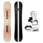 SET Placa Snowboard WHITESPACE - AMF Twin B 2027 + Legaturi Snowboard CLEW Independence 1.0 2027 - White