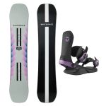SET Placa Snowboard WHITESPACE - Womens Freestyle Pro A 2027 + Legaturi Snowboard UNION Unisex 2027 NEO Black