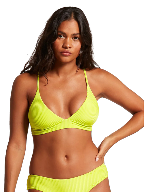 Bikini Top Volcom Simply Rib Lime Green