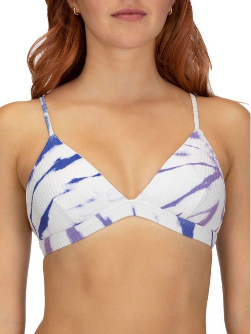 Bikini Top Hurley Rib Spider Royale Tri Racer Blue White L