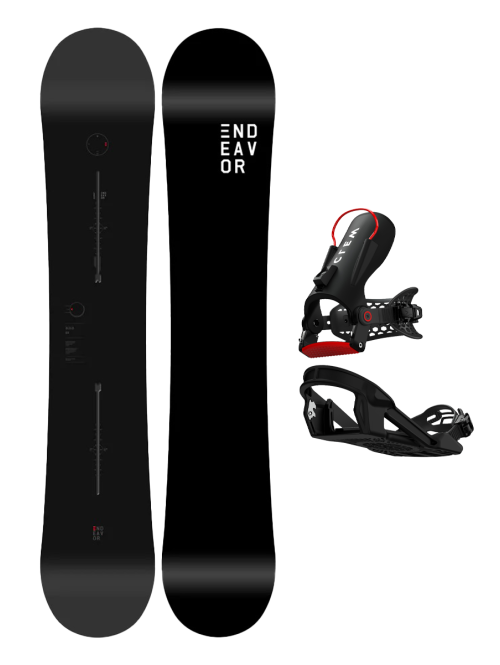 SET ENDEAVOR BOD LEGACY 2026 x Legaturi Snowboard CLEW Freedom 1.0 2025 Black