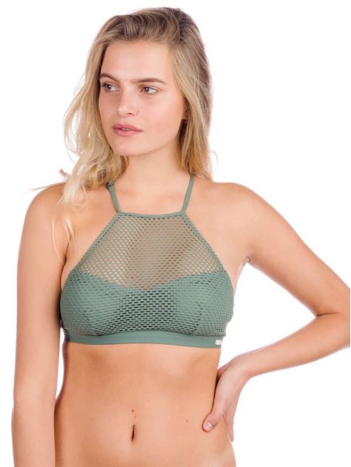 Bikini Top Roxy Garden Summers Full Crop Duck Green
