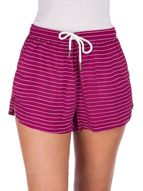 Pantaloni Scurti Elsa Beaujolais Stripe Red