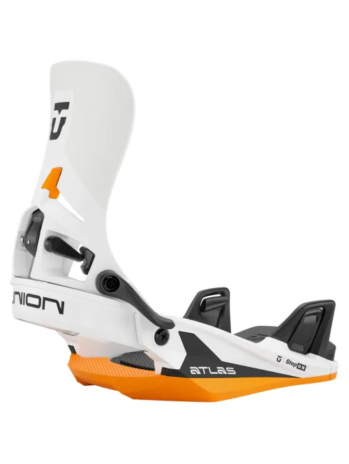 Legaturi Snowboard UNION - ATLAS STEP ON® White Orange