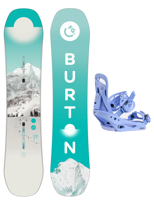 SET BURTON - Kids - FEELGOOD SMALLS PurePop Camber W26 x Legaturi Snowboard BURTON - Women's - CITIZEN PERIWINKLE M W26