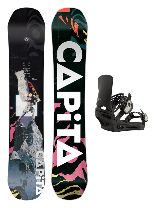 Placa Snowboard CAPiTA D.O.A. 2026 x Legaturi Snowboard BURTON - Men's - CARTEL BLACK W26