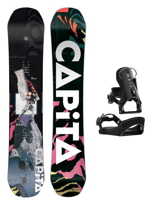 Placa Snowboard CAPiTA D.O.A. 2026 x Legaturi Snowboard CLEW Independence 1.0 2026 Black
