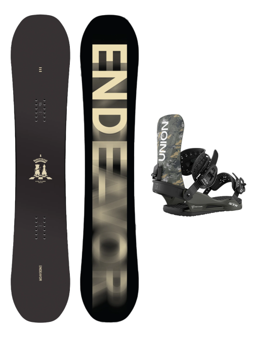 SET ENDEAVOR Sentinel W25 x Legaturi Snowboard UNION Men's 2026 STR Camo M